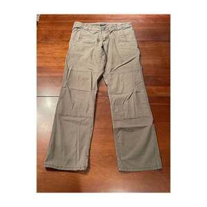 Dovetail Workwear Day Construct Pants in Grey Olive Ripstop Women's Size 14 x 34